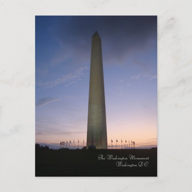 Washington Monument Postcard (Front)