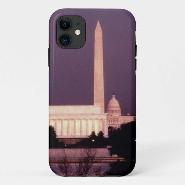 Washington Monument, the Capitol and Jefferson Case-Mate iPhone Case (Back)