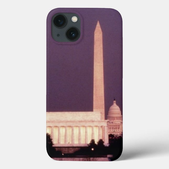 Washington Monument, the Capitol and Jefferson Case-Mate iPhone Case (Back)