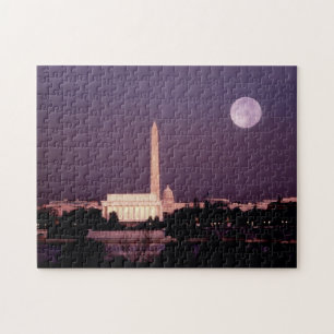 Washington Monument, the Capitol and Jefferson Jigsaw Puzzle
