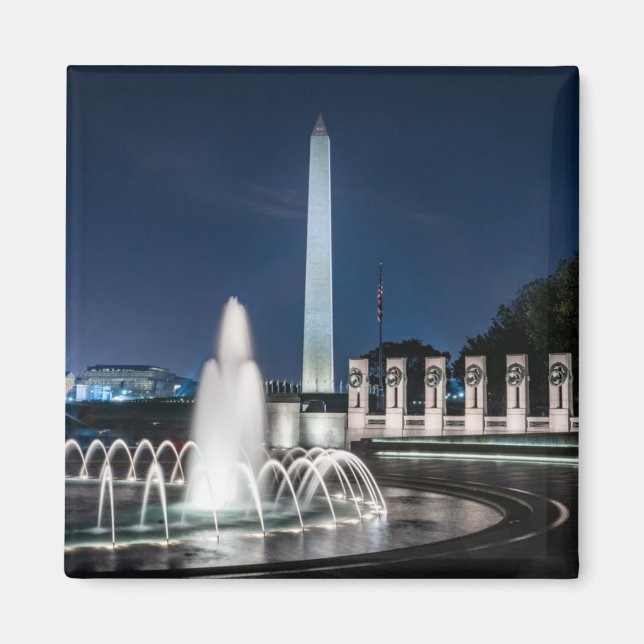 Washington Monument USA George Washington Magnet (Front)