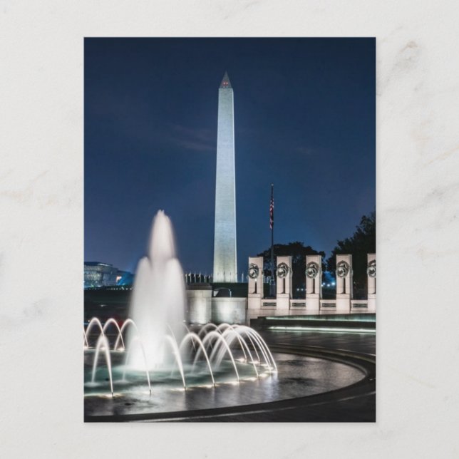 Washington Monument USA George Washington Postcard (Front)