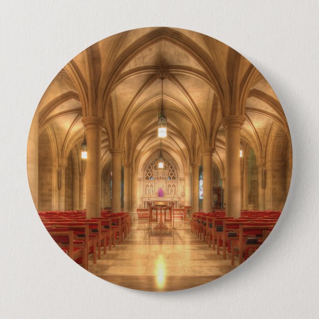 Washington National Cathedral Bethlehem Chapel 10 Cm Round Badge (Front)