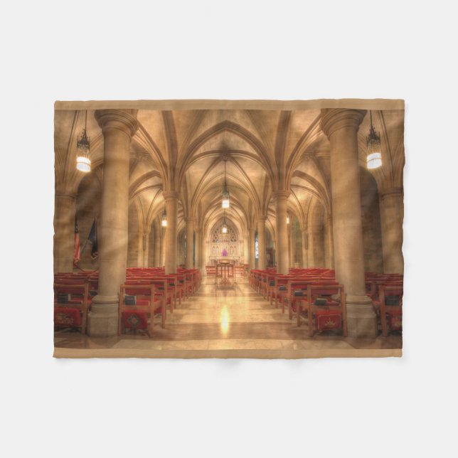 Washington National Cathedral Bethlehem Chapel Fleece Blanket (Front (Horizontal))