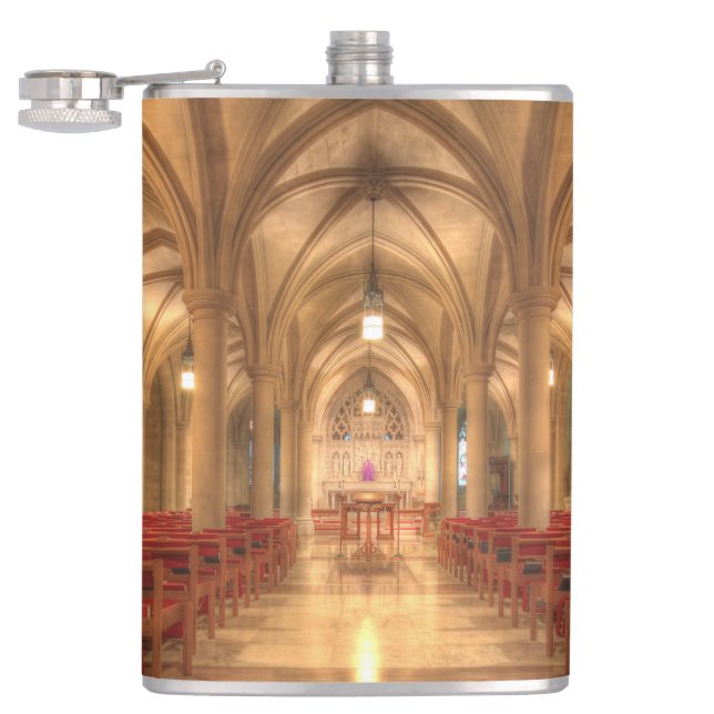 Washington National Cathedral Bethlehem Chapel Hip Flask (Opened)