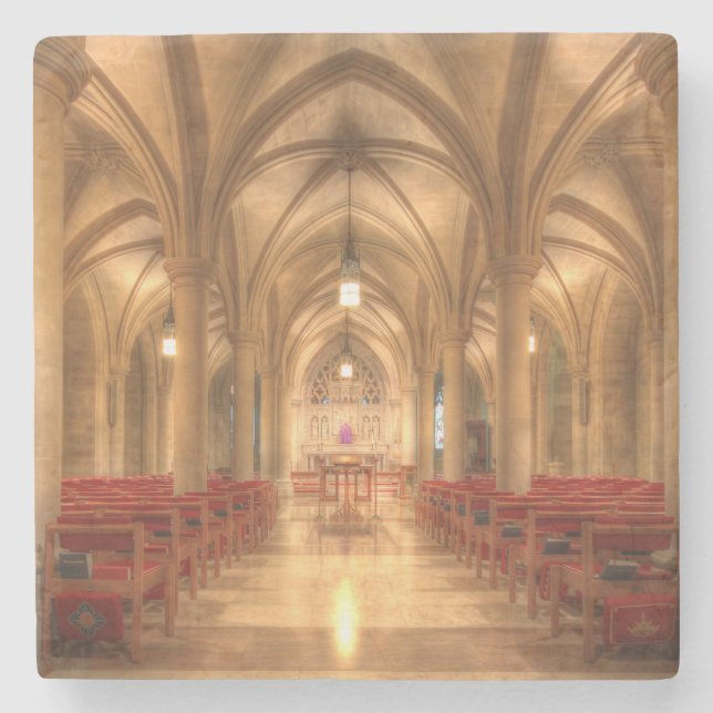 Washington National Cathedral Bethlehem Chapel Stone Coaster (Front)