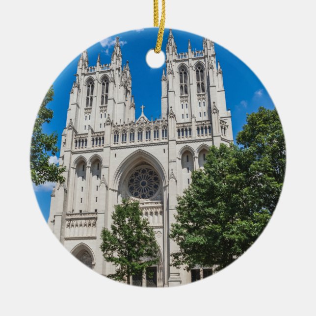 Washington National Cathedral Ceramic Ornament (Front)