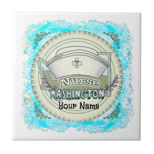 Washington Nurse  Ceramic Tile (Front)