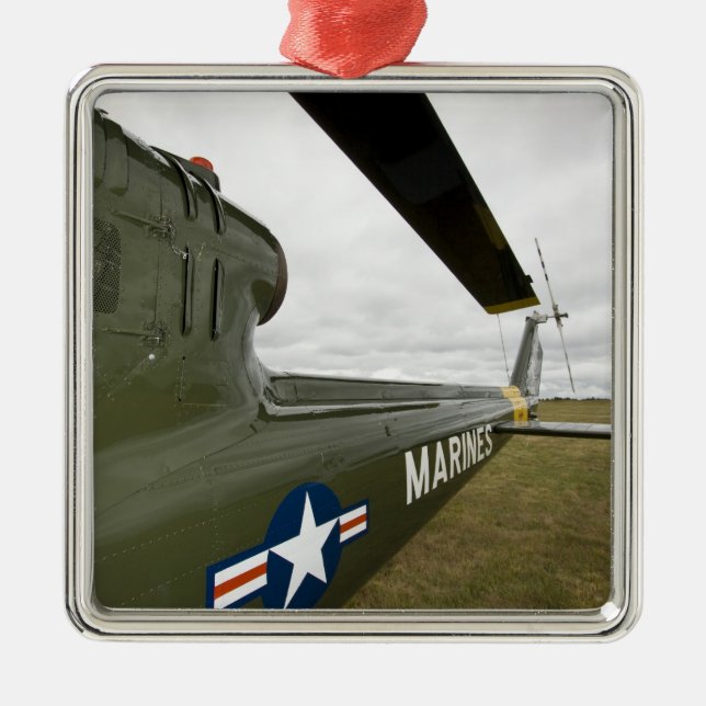 Washington, Olympia, military airshow. Metal Tree Decoration (Front)