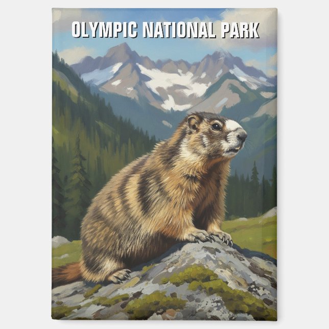Washington olympic national park travel magnet (Front)