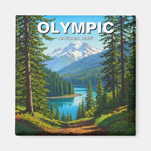 Washington olympic national park travel magnet (Front)