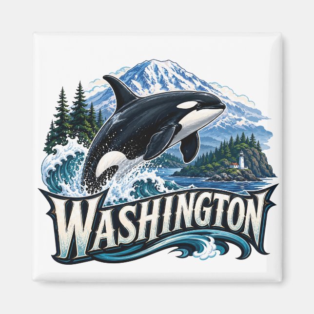 Washington Orca Magnet (Front)