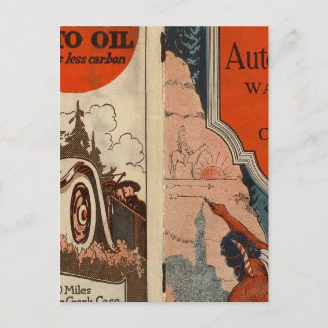 Washington, Oregon auto trails Postcard (Front)