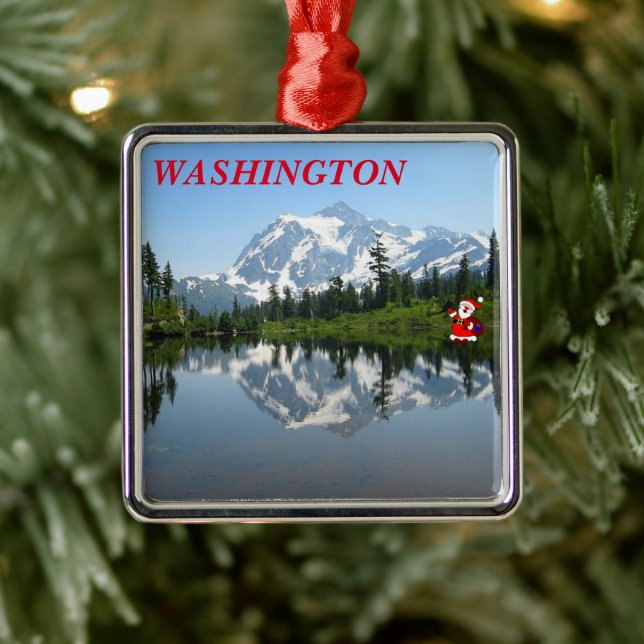 Washington Panoramic Christmas Ornament (Tree)