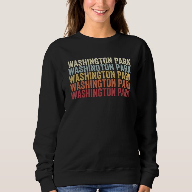 Washington Park Florida Washington Park FL Retro V Sweatshirt (Front)