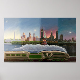 Washington, Phili, NY, Boston Poster