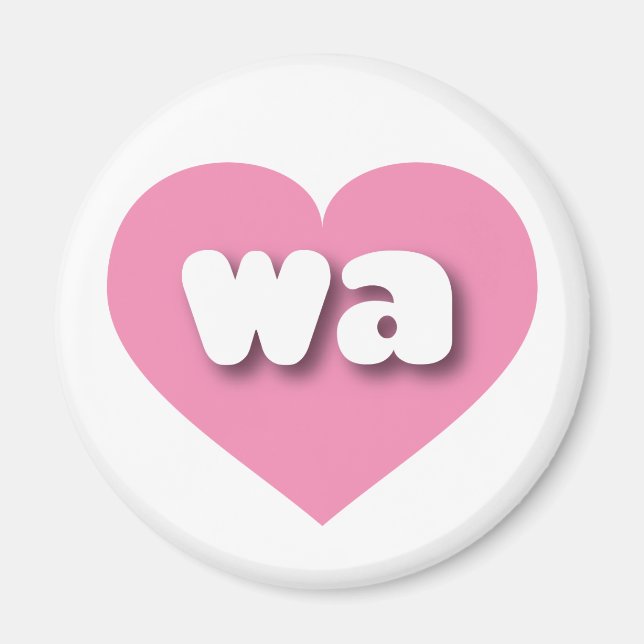 Washington Pink Heart - I love wa Magnet (Front)