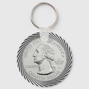 WASHINGTON QUARTER KEY RING