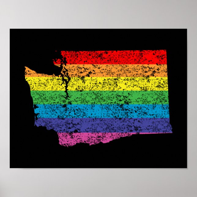 washington rainbow poster (Front)