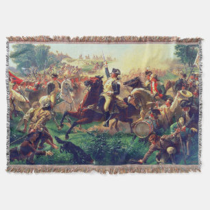 Washington Rallying the Troops at Monmouth Throw Blanket
