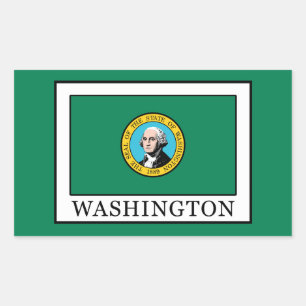 Washington Rectangular Sticker