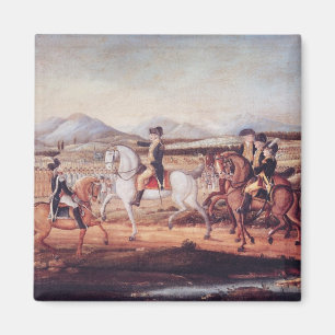 Washington Reviewing the Western Army Magnet