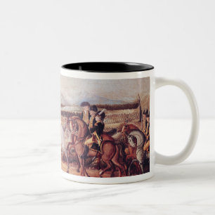 Washington Reviewing the Western Army Two-Tone Coffee Mug