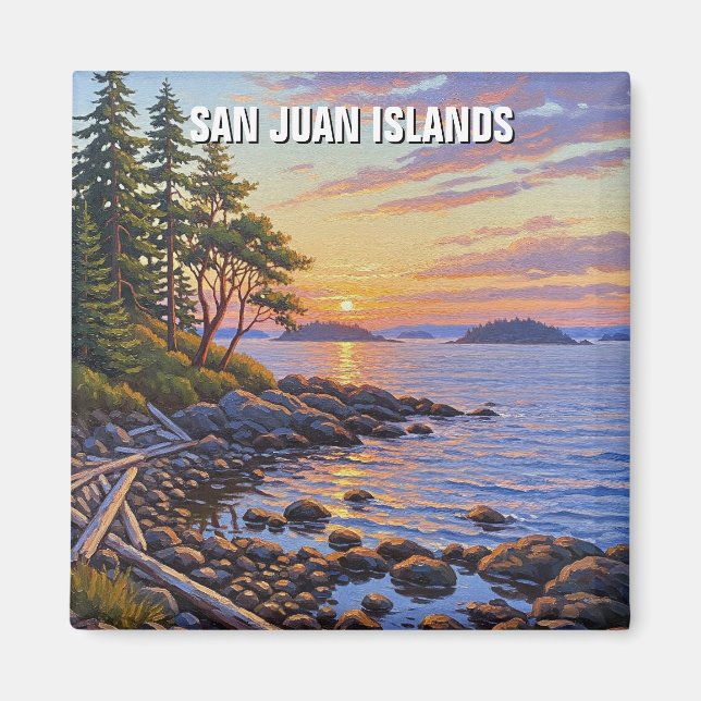 Washington san juan islands travel magnet (Front)