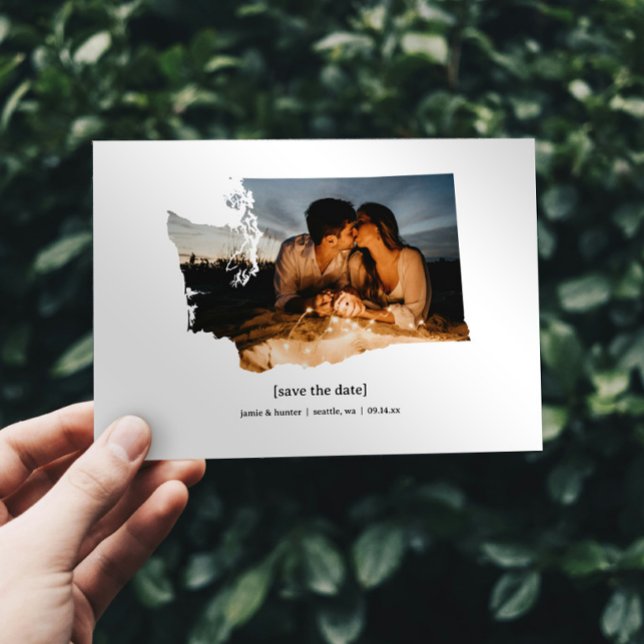 Washington Save the Date Photo Card (Creator Uploaded)