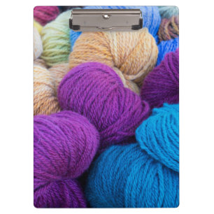 Washington, Seabeck. Balls of colourful yarn Clipboard