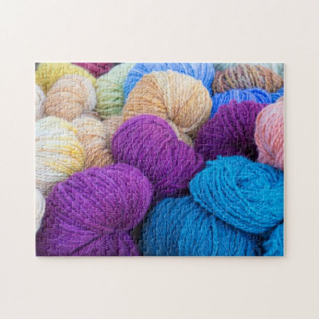 Washington, Seabeck. Balls of colourful yarn Jigsaw Puzzle (Horizontal)