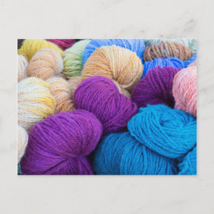 Washington, Seabeck. Balls of colourful yarn Postcard
