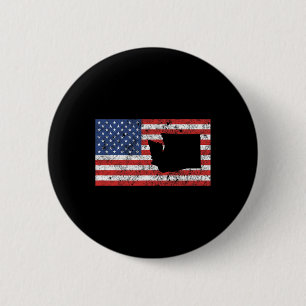 Washington Seattle Spokane Tacoma Vancouver Olympi 6 Cm Round Badge