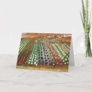 Washington Skagit Valley TulipFolded Greeting Card