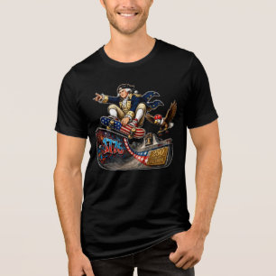 Washington Skateboarding 4th of July Action  Tri-Blend Shirt