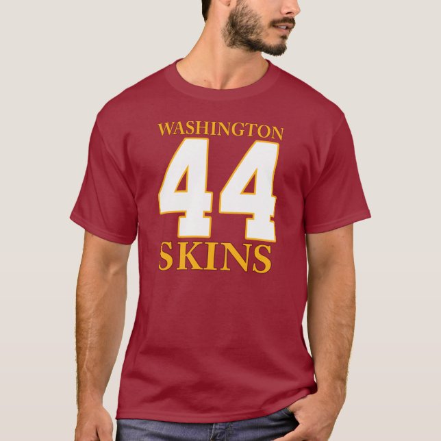 WASHINGTON SKINS #44 Player Design 2 T-Shirt (Front)
