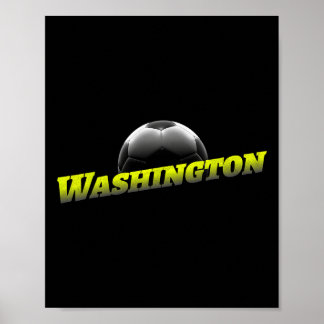 Washington Soccer Fan Support Stadium Show Your Sp Poster