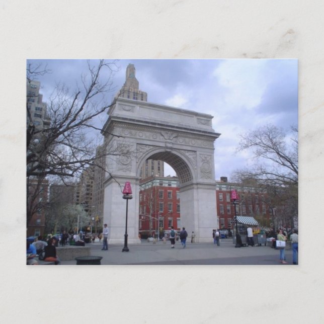 Washington Square Arch Postcard (Front)