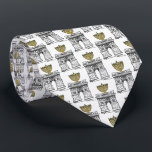 Washington Square Hanukkah Menorah NYC Holiday Tie<br><div class="desc">Design features an original illustration of NYC's Washington Square Arch,  dressed up for the Jewish holidays with a menorah on top. Perfect for Hanukkah!

Don't see what you're looking for? Need help with customisation? Click "contact this designer" to have something created just for you!</div>