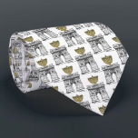 Washington Square Hanukkah Menorah NYC Holiday Tie<br><div class="desc">Design features an original illustration of NYC's Washington Square Arch,  dressed up for the Jewish holidays with a menorah on top. Perfect for Hanukkah!

Don't see what you're looking for? Need help with customisation? Click "contact this designer" to have something created just for you!</div>