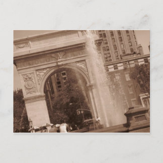 washington square park postcard