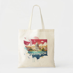 Washington State Capitol Tote Bag