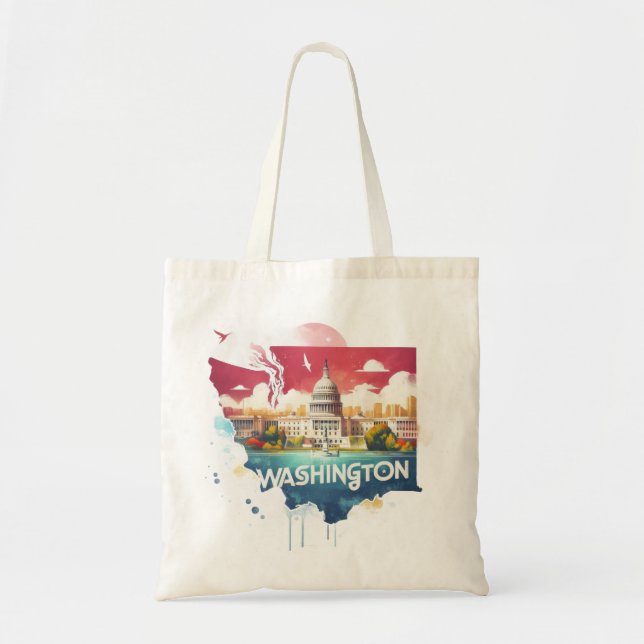 Washington State Capitol Tote Bag (Front)