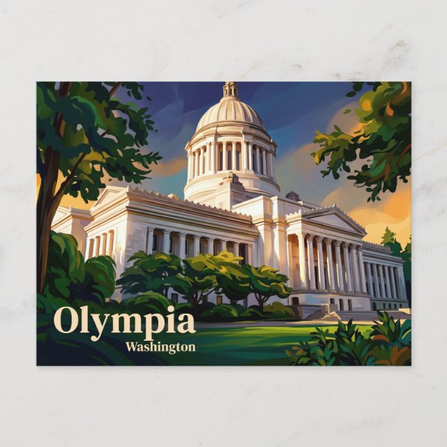 Washington State Capitol USA Postcard (Front)