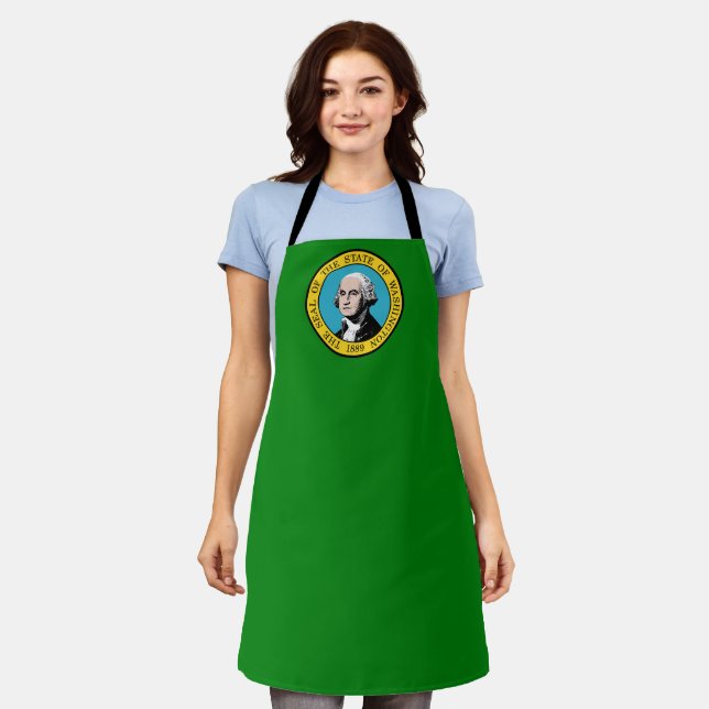 Washington State flag Apron (Worn)