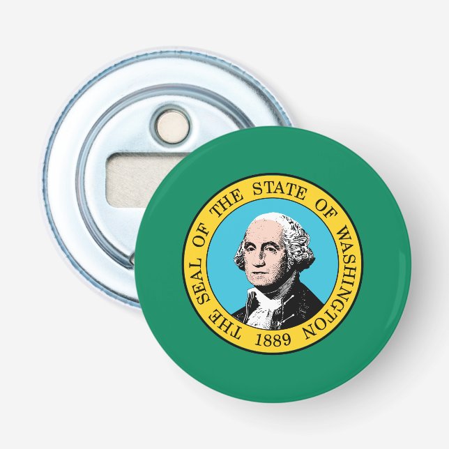 Washington State Flag Bottle Opener (Front)