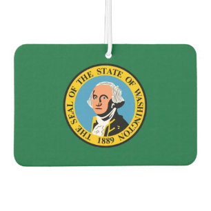 Washington State flag Car Air Freshener