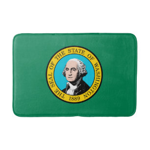 Washington State Flag Design Bath Mat
