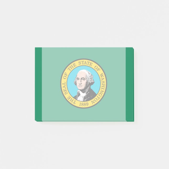 Washington State Flag Design Decor Post-it Notes (Front)