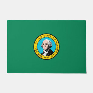 Washington State Flag Design Doormat
